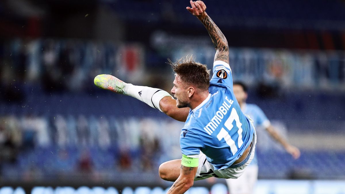 Ciro Immobile of Lazio in action during the UEFA Europa League, Group E football match between SS Lazio and Lokomotiv Moskva on September 30, 2021 at Stadio Olimpico in Rome, Italy - Photo Federico Proietti / DPPI
AFP7
30/09/2021 ONLY FOR USE IN SPAIN