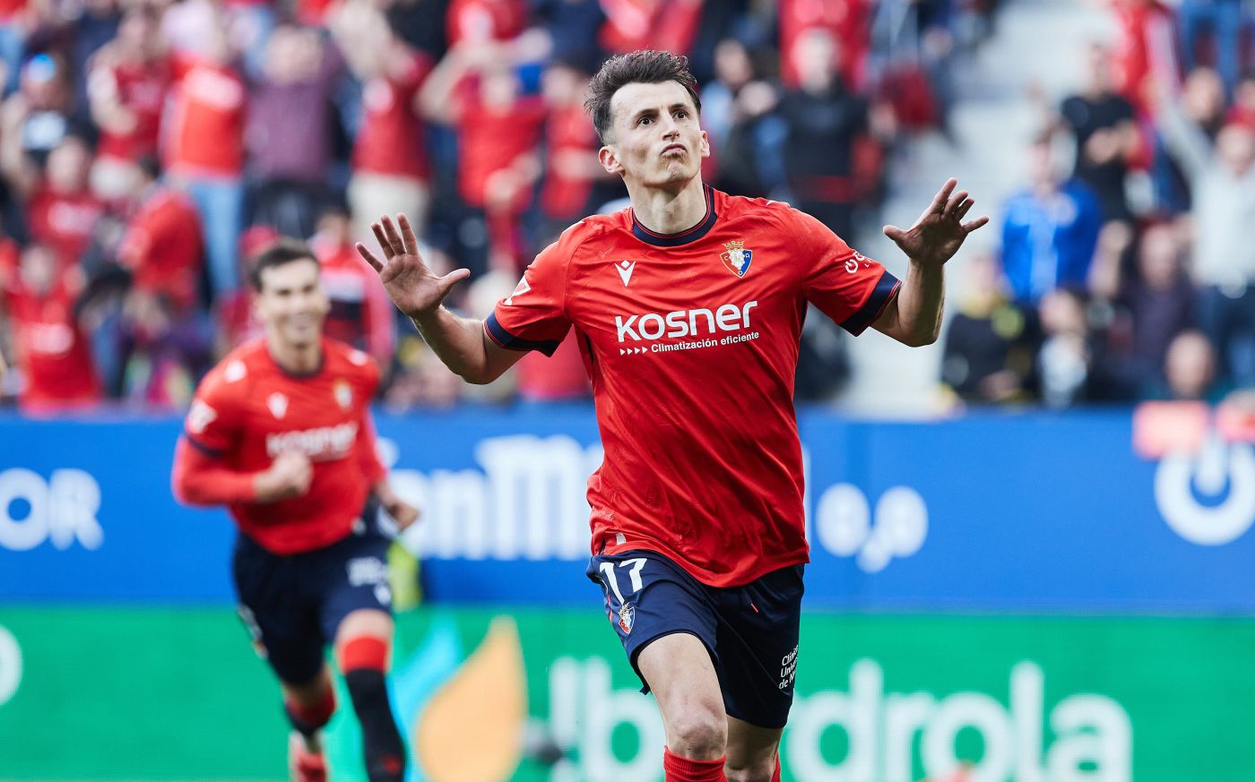 Budimir, celebrando un gol ante el Madrid.