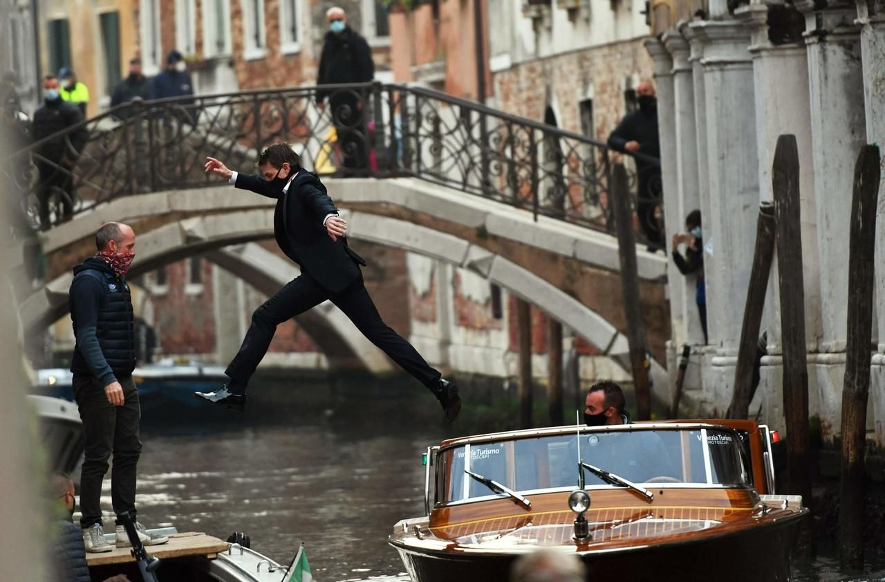 Tom Cruise masqué à Venise sur les répétitions de Mission Impossible