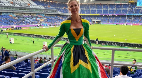 Signature frock flies the flag – all nine of them