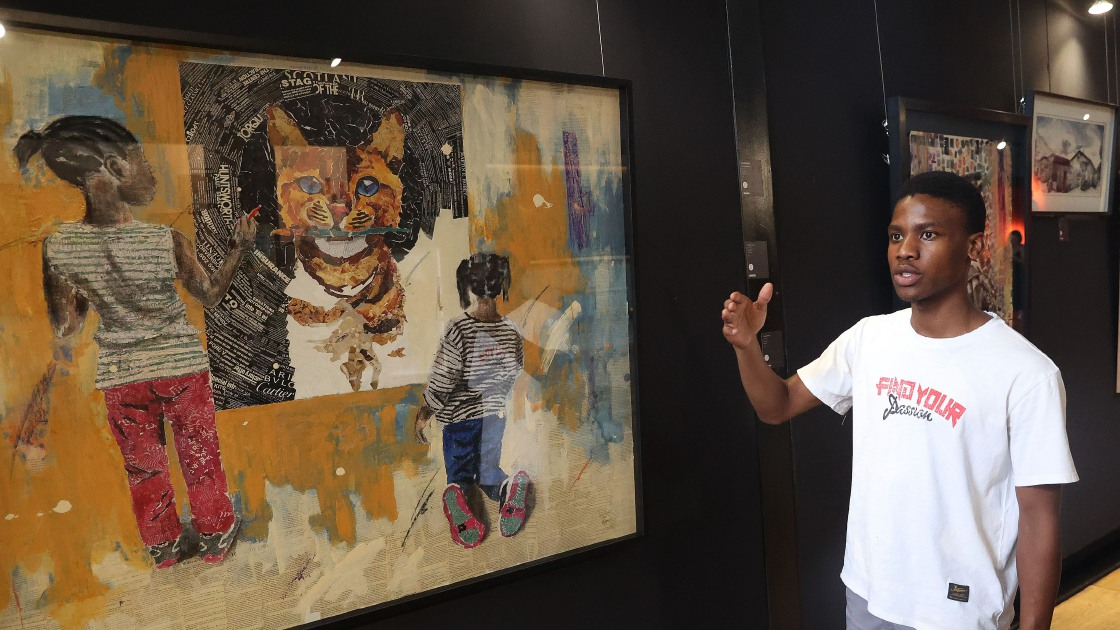 Art exhibition empowers underprivileged students