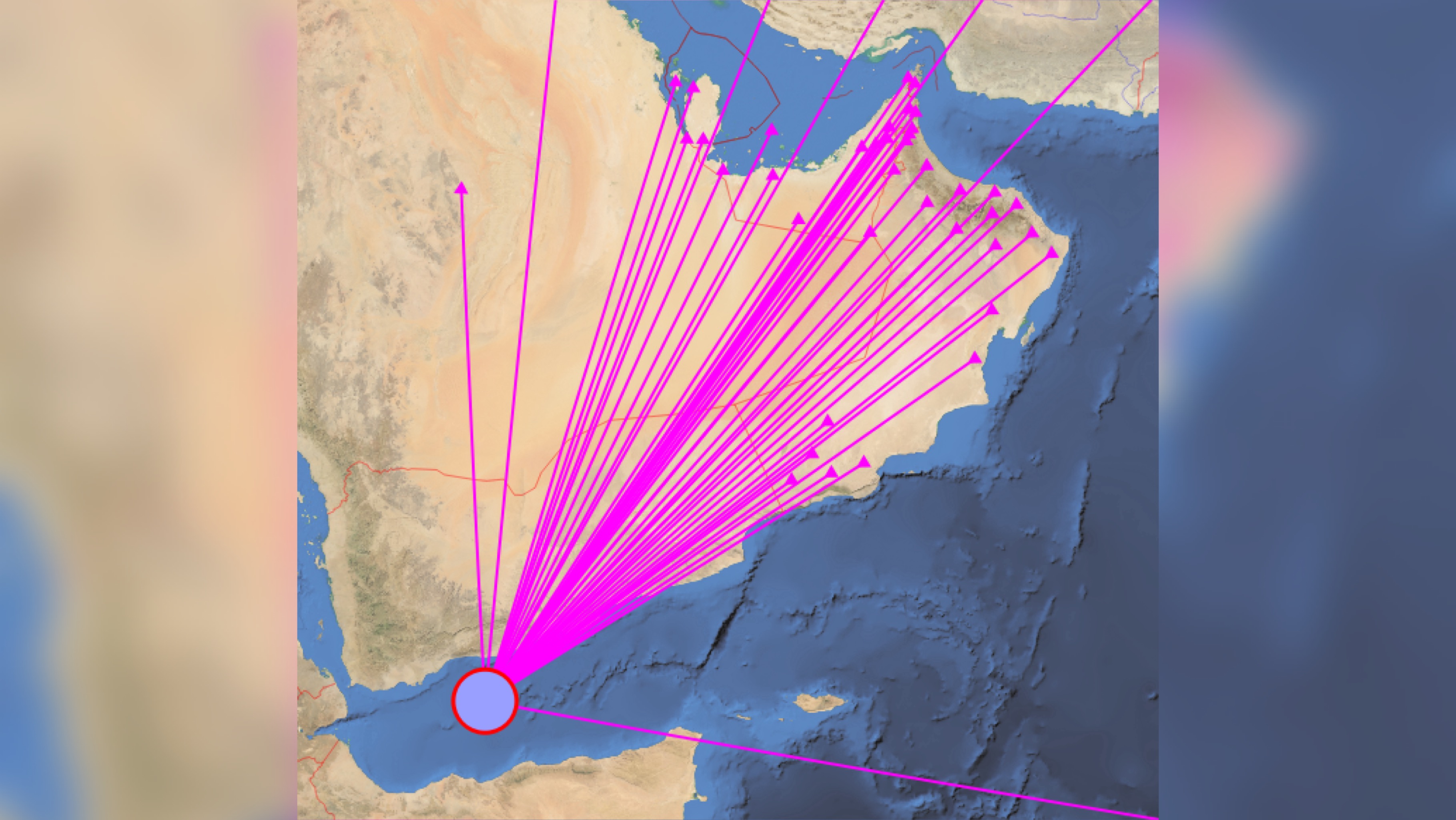 ‏زلزال يبعد عن صلالة أكثر من 900 كم