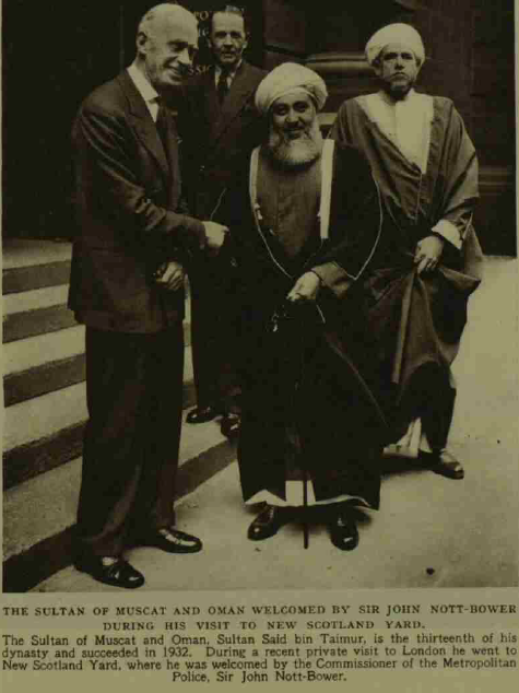 قبل حوالي 67 عامًا: تفاصيل رحلة قام بها السلطان سعيد بن تيمور إلى بريطانيا