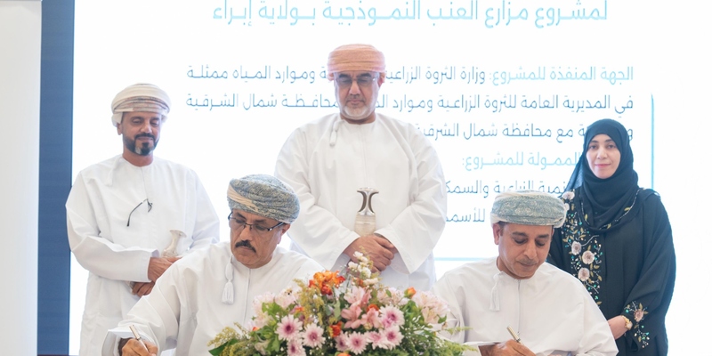 اتفاقيات لإنشاء مزارع للعنب في ولاية إبراء