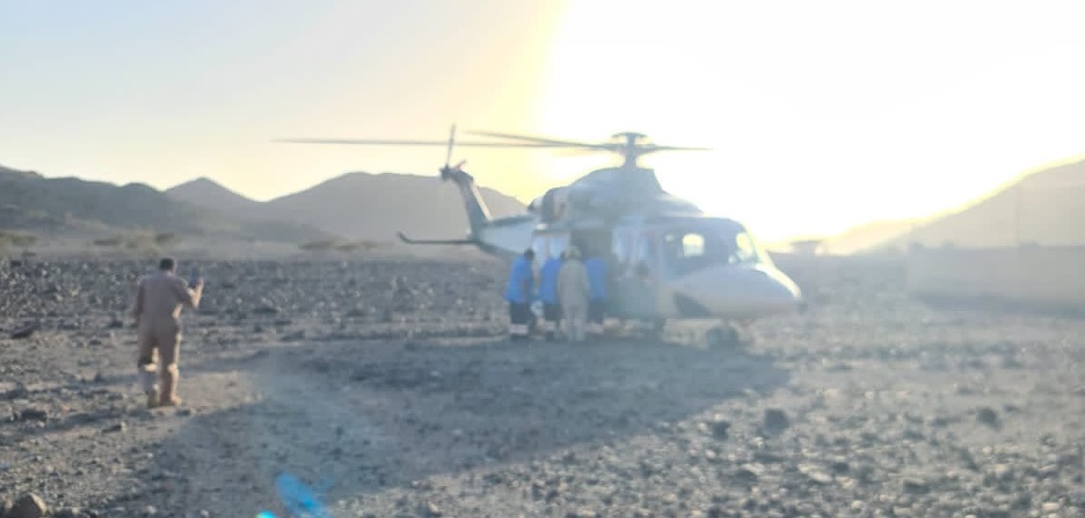 إنقاذ شخص سقط من جبل