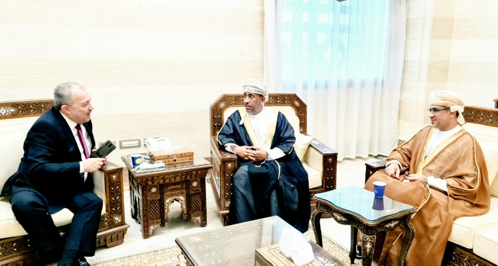 السيد تركي البوسعيدي يلتقي برئيس مجلس الوزراء السوري