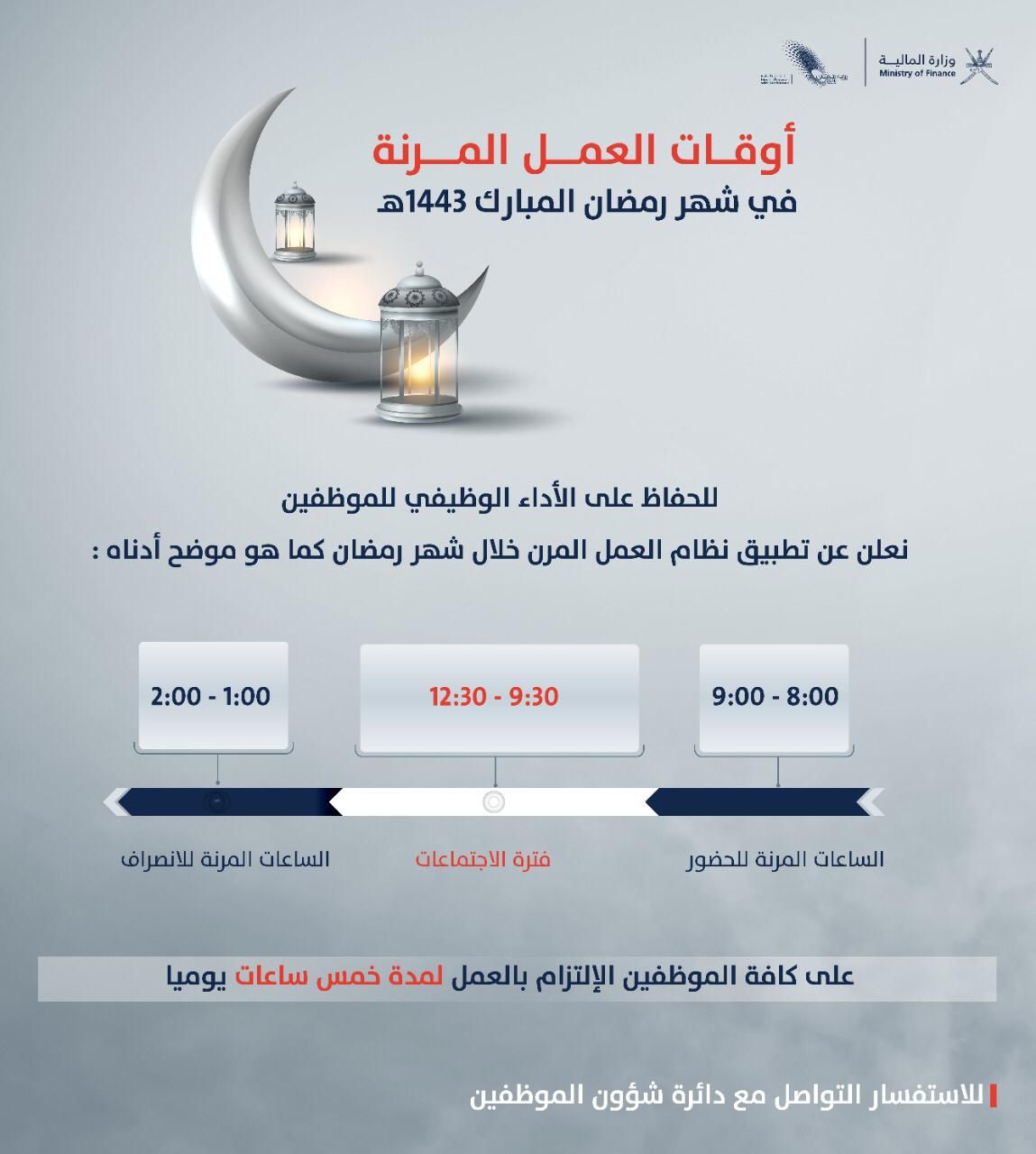 وزارتان تطبقان الدوام المرن، فهل وزارتك تطبقه أيضًا؟