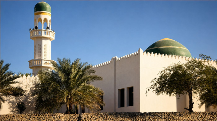 المسجد الذي بناه في الطائيين عن روح والده