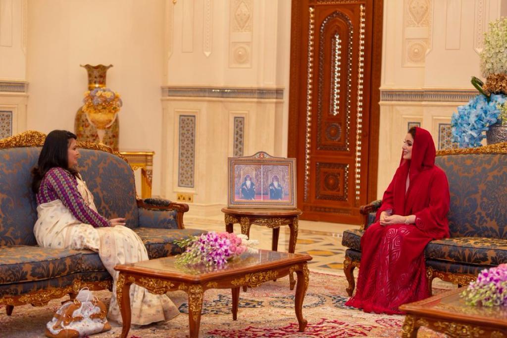 السيدة الجليلة تستقبل سفيرة النيبال