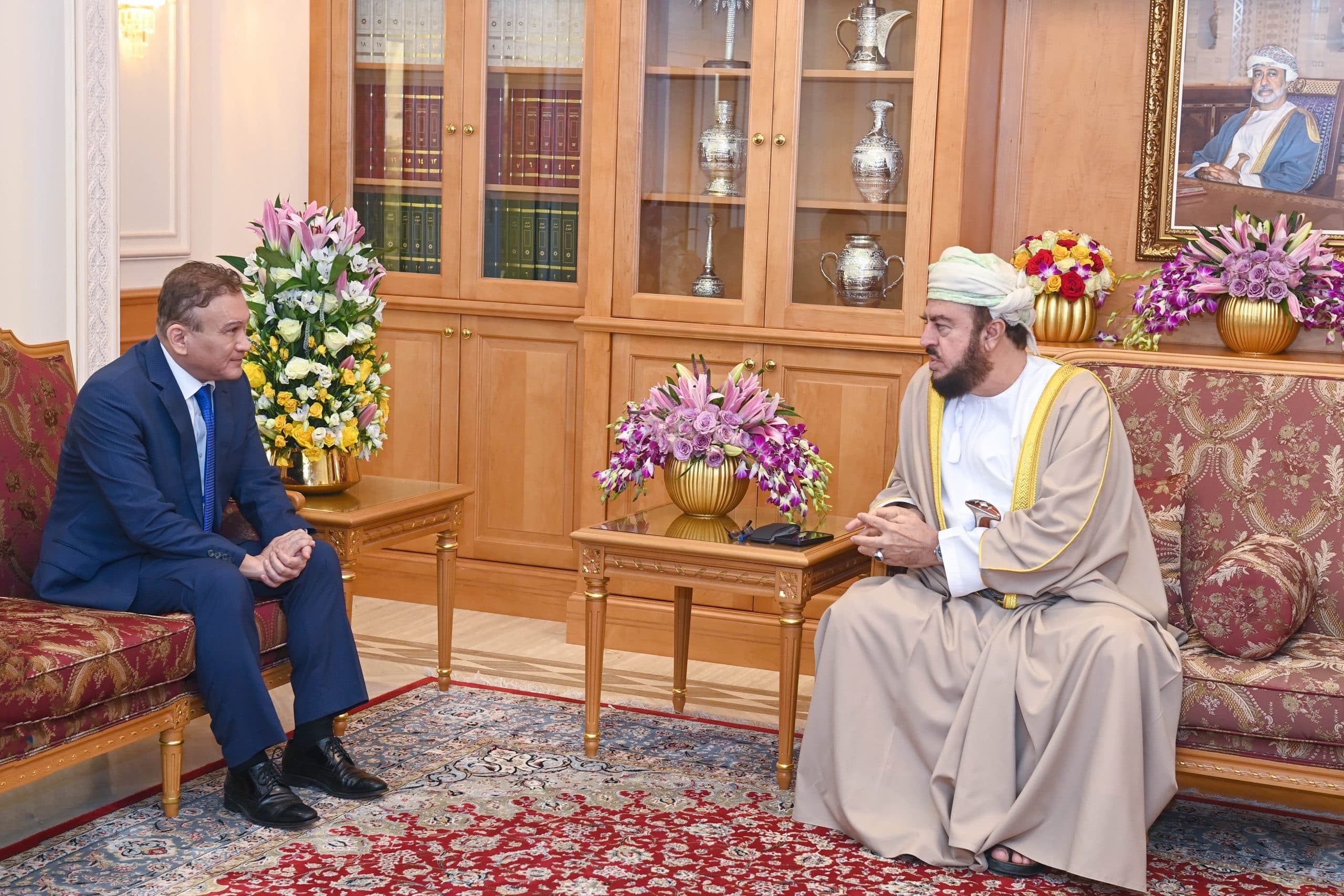 بتكليف من جلالة السلطان: سمو السيد أسعد يودّع السفير الكازاخستاني