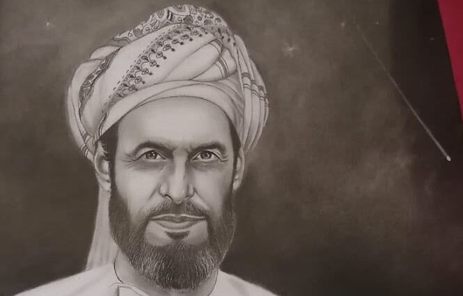رسمة جديدة للشخصية العمانية أحمد بن ماجد