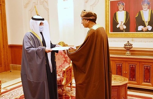 رسالة لجلالة السلطان من أمير الكويت