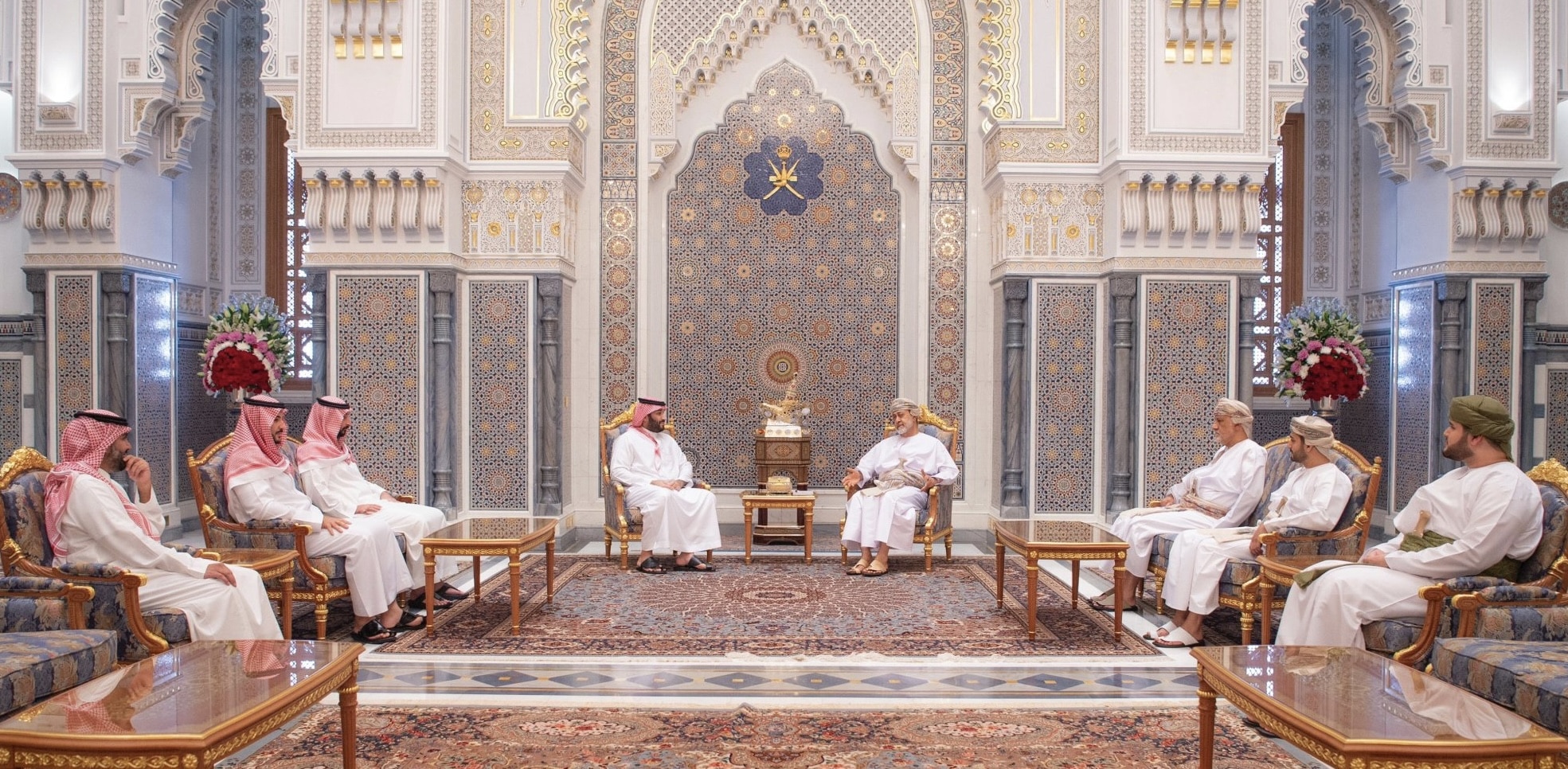 جلالة السلطان يستقبل محمد بن سلمان