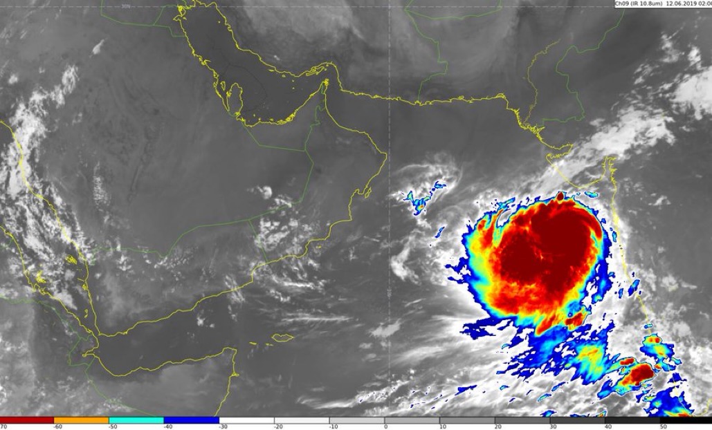 تطور الحالة المدارية إلى إعصار