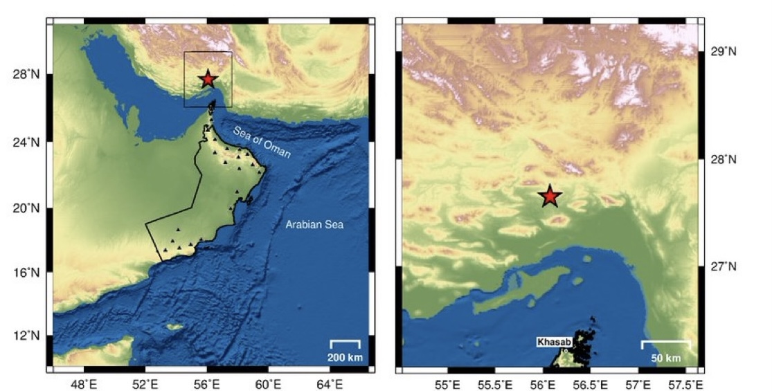 زلزال يبعد عن خصب 161 كم