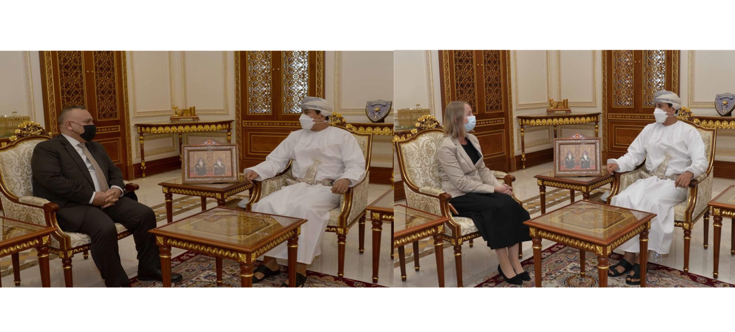 وزير المكتب السلطاني يستقبل سفيري العراق ونيذرلاند