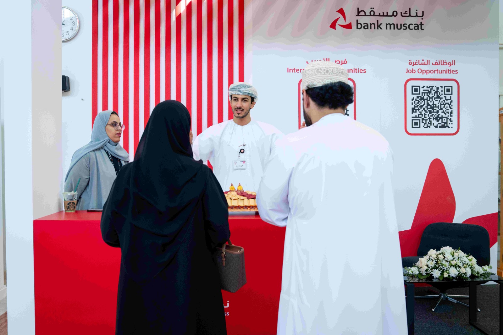 من خلال معرض متخصص بالكلية المصرفية: بنك مسقط يستعرض الفرص الوظيفية والبرامج التدريبية التي يوفرها للشباب العماني