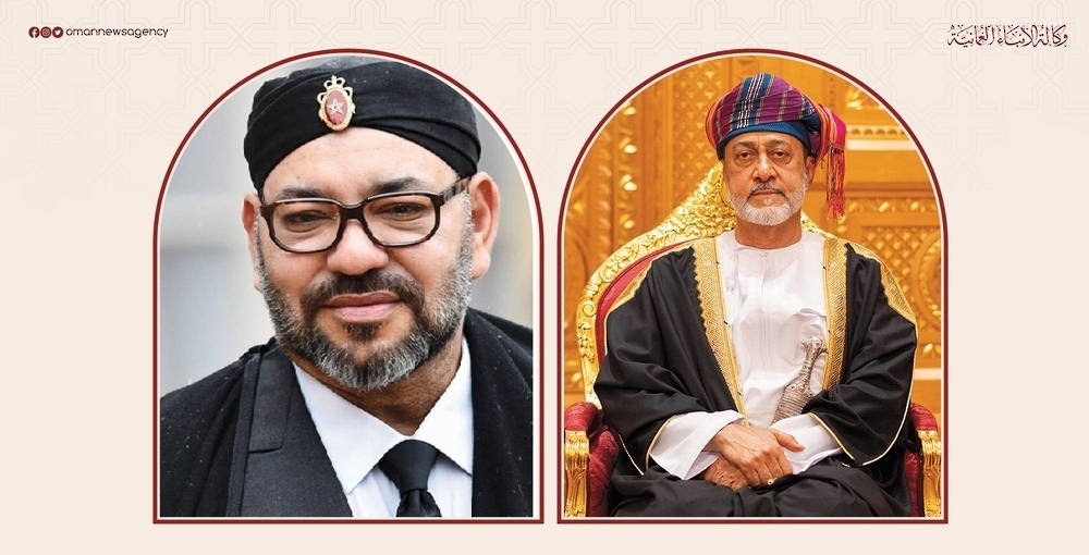 جلالة السُّلطان المعظّم يهنئ ملك المغرب