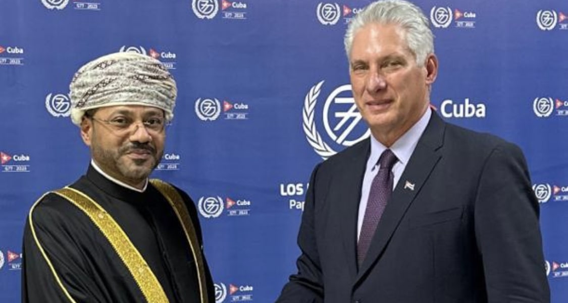 تحيات جلالة السلطان ينقلها وزير الخارجية للرئيس الكوبي