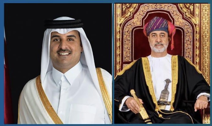 باتصال مع جلالة السلطان: أمير قطر يطمئن