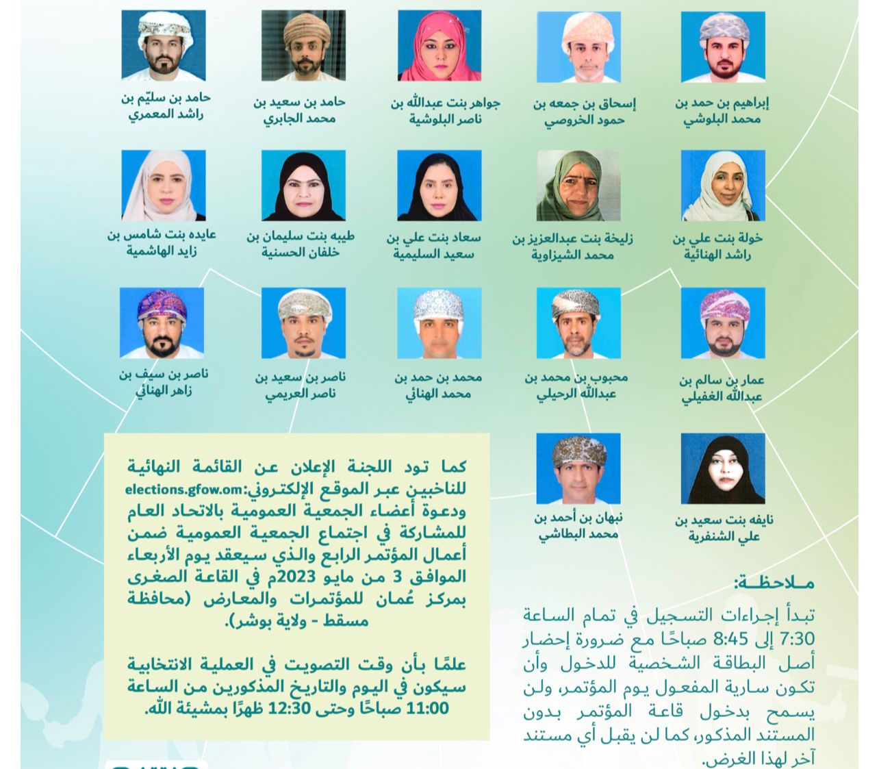 بينهم 7 نساء: تعرف على أسماء المرشحين لانتخابات “اتحاد العمال”