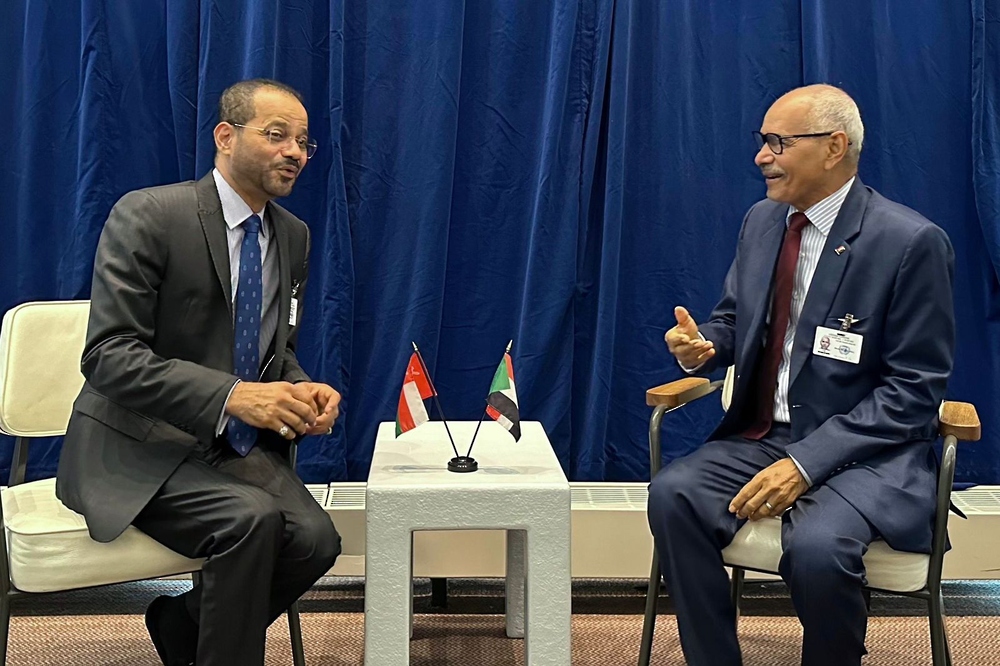 وزير الخارجية يؤكد الدعم العماني لاستقرار السودان ونيل الشعب الفلسطيني كامل حقوقه