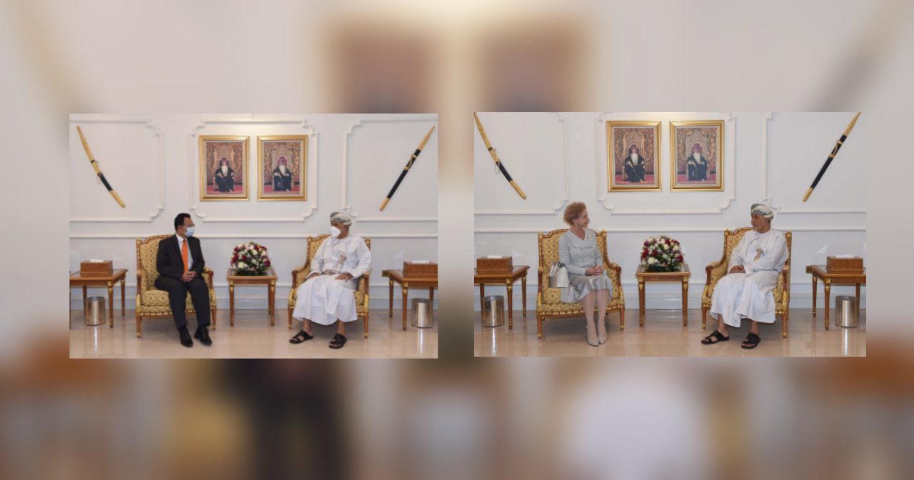 سمو السيد شهاب يستقبل سفيرين