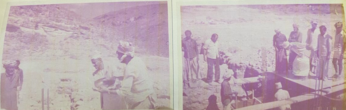 الشيخ سعيد يسهم في أعمال الإنشاءات في المركز الإداري لمدينة رخيوت