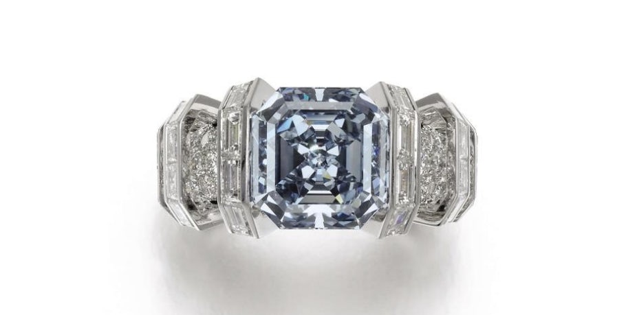 Blue Diamond Cartier Ring Could Fetch 