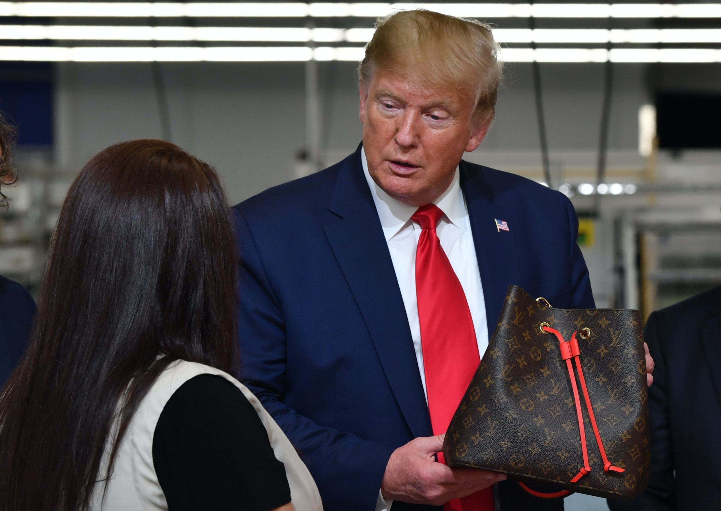 Louis Vuitton Faces Boycott Threat After Trump Visits Factory