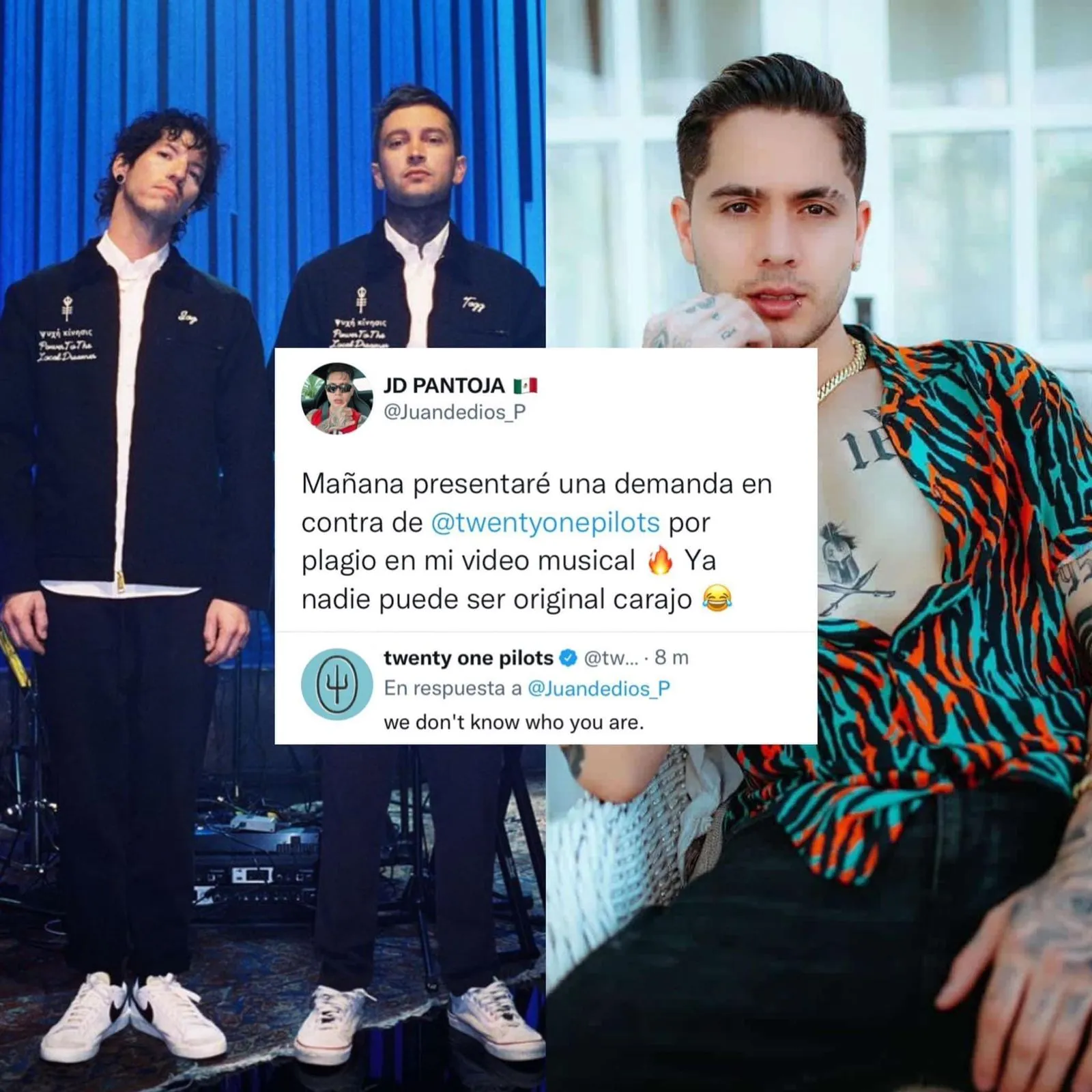 La verdad detrás de la supuesta demanda de Juan de Dios Pantoja a Twenty  One Pilots por plagio - Tikitakas