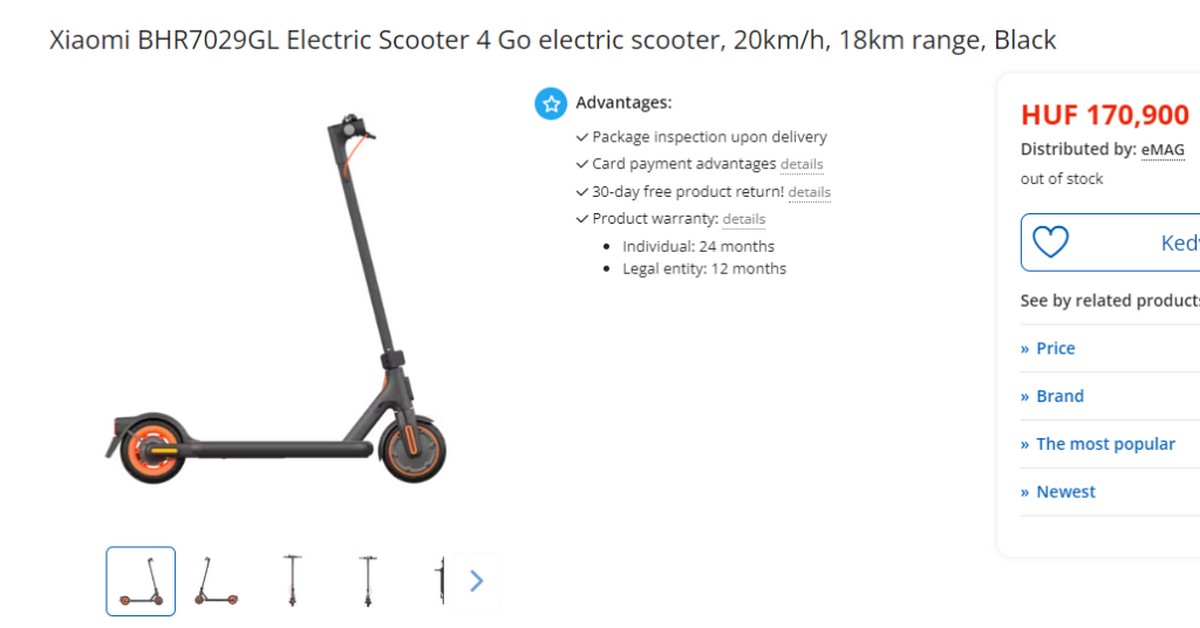 Patinete Xiaomi Mi Electric Scooter 4 Go