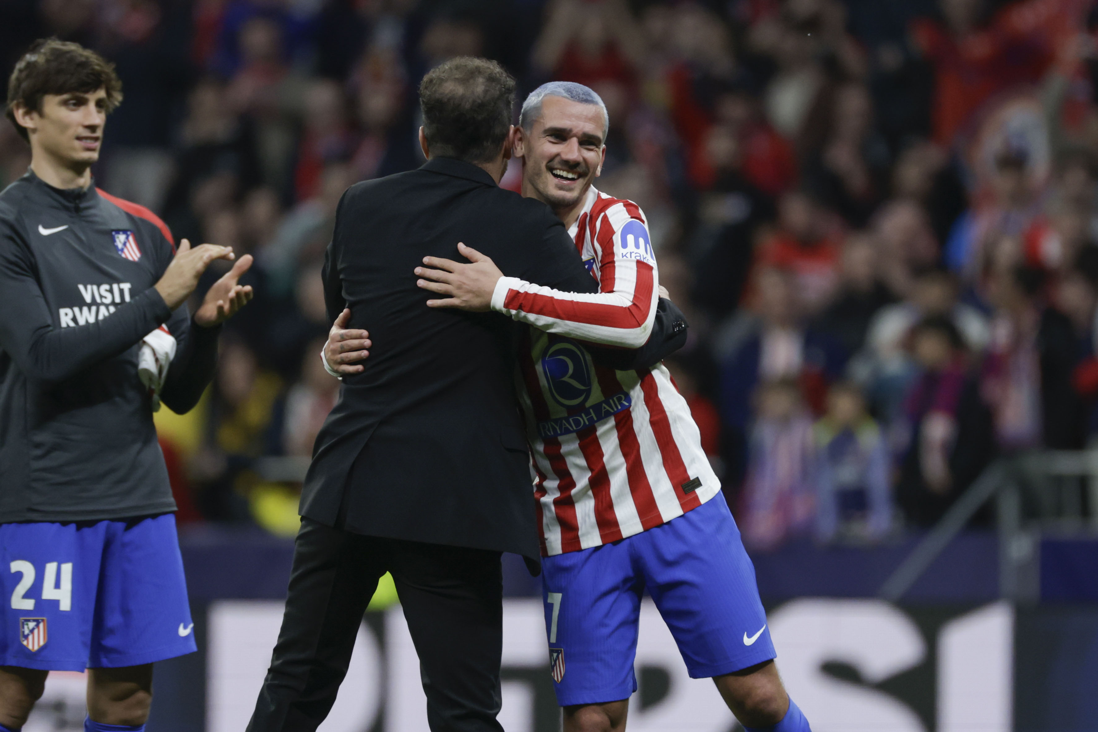 Antoine Griezmann y Simeone