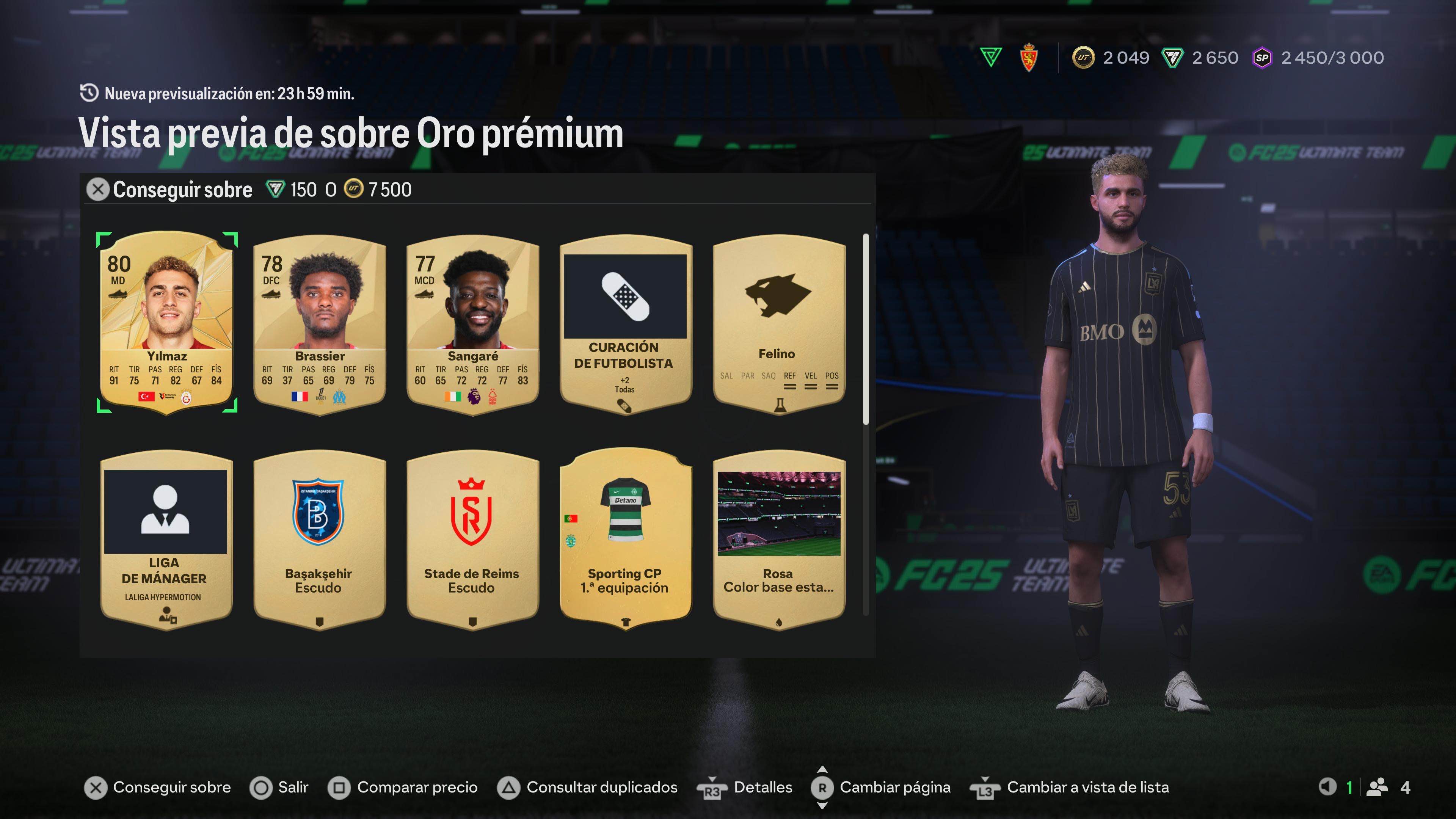 Paczka kart w trybie Ultimate Team gry EA Sports FC