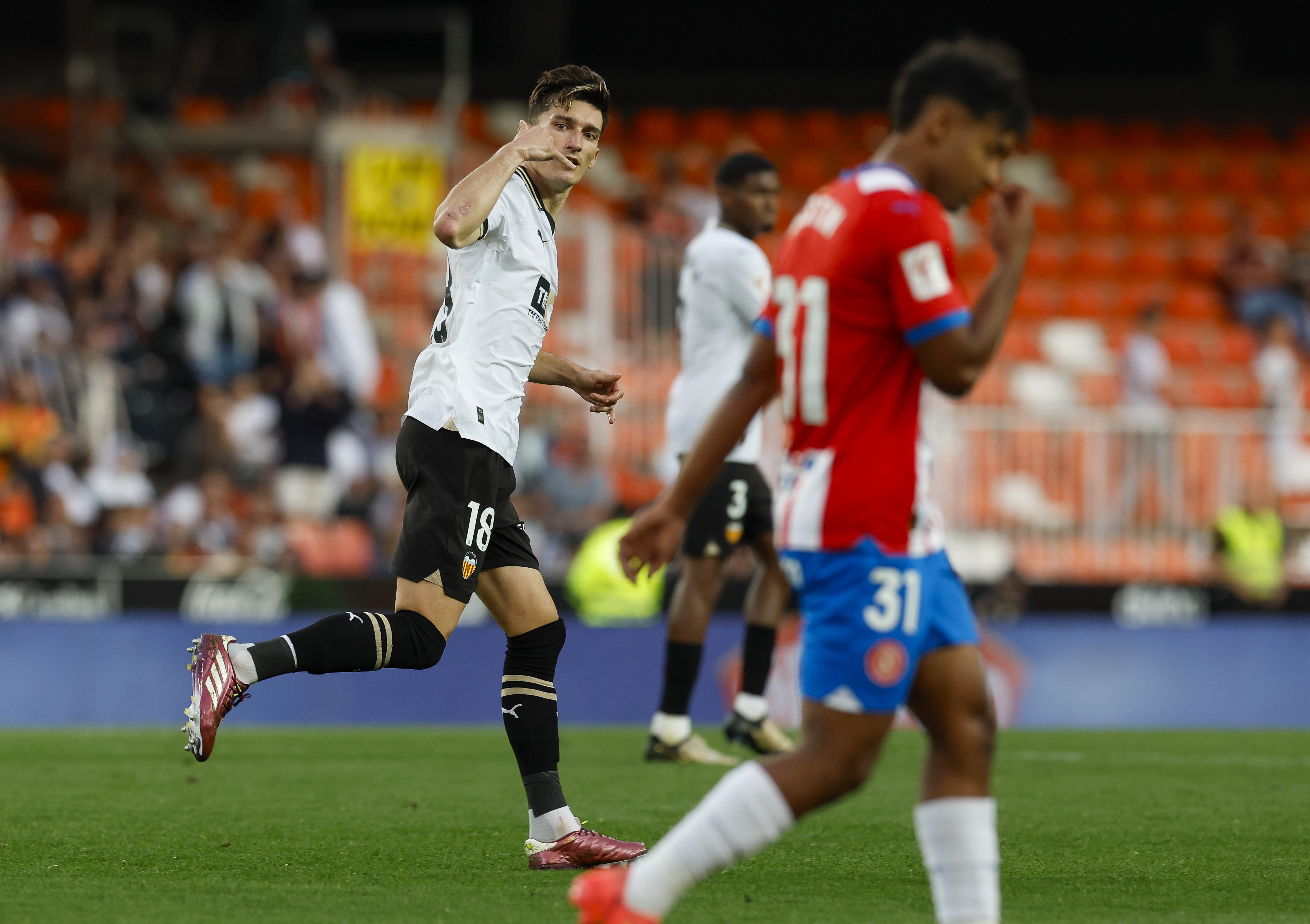 19/05/24 PARTIDO PRIMERA DIVISION
VALENCIA CF - GIRONA FC 
GOL PEPELU DE PENALTI 1-0
ALEGRIA