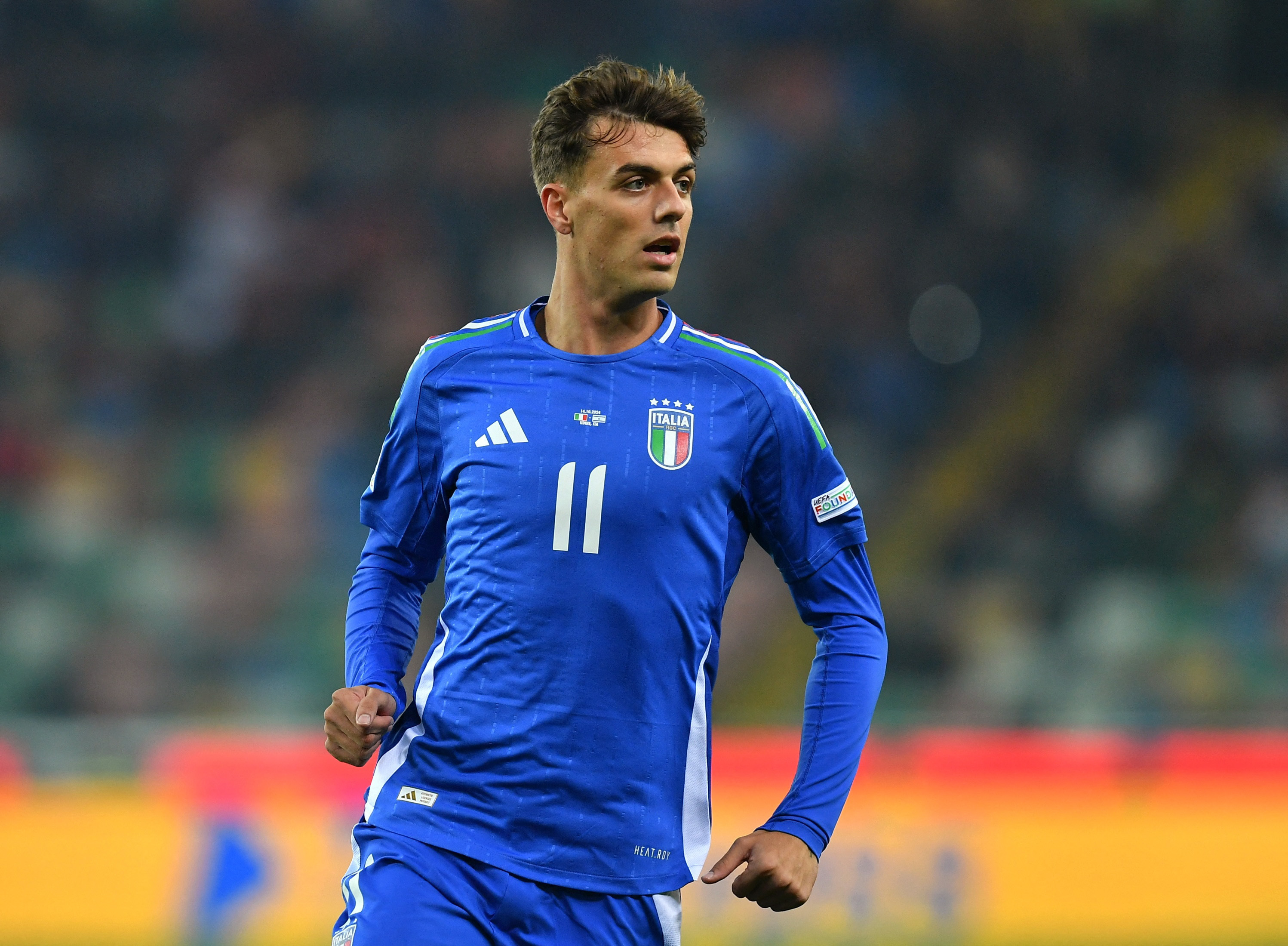 Soccer Football - UEFA Nations League - Group A2 - Italy v Israel - Bluenergy Stadium, Udine, Italy - October 14, 2024 Italy's Daniel Maldini REUTERS/Jennifer Lorenzini