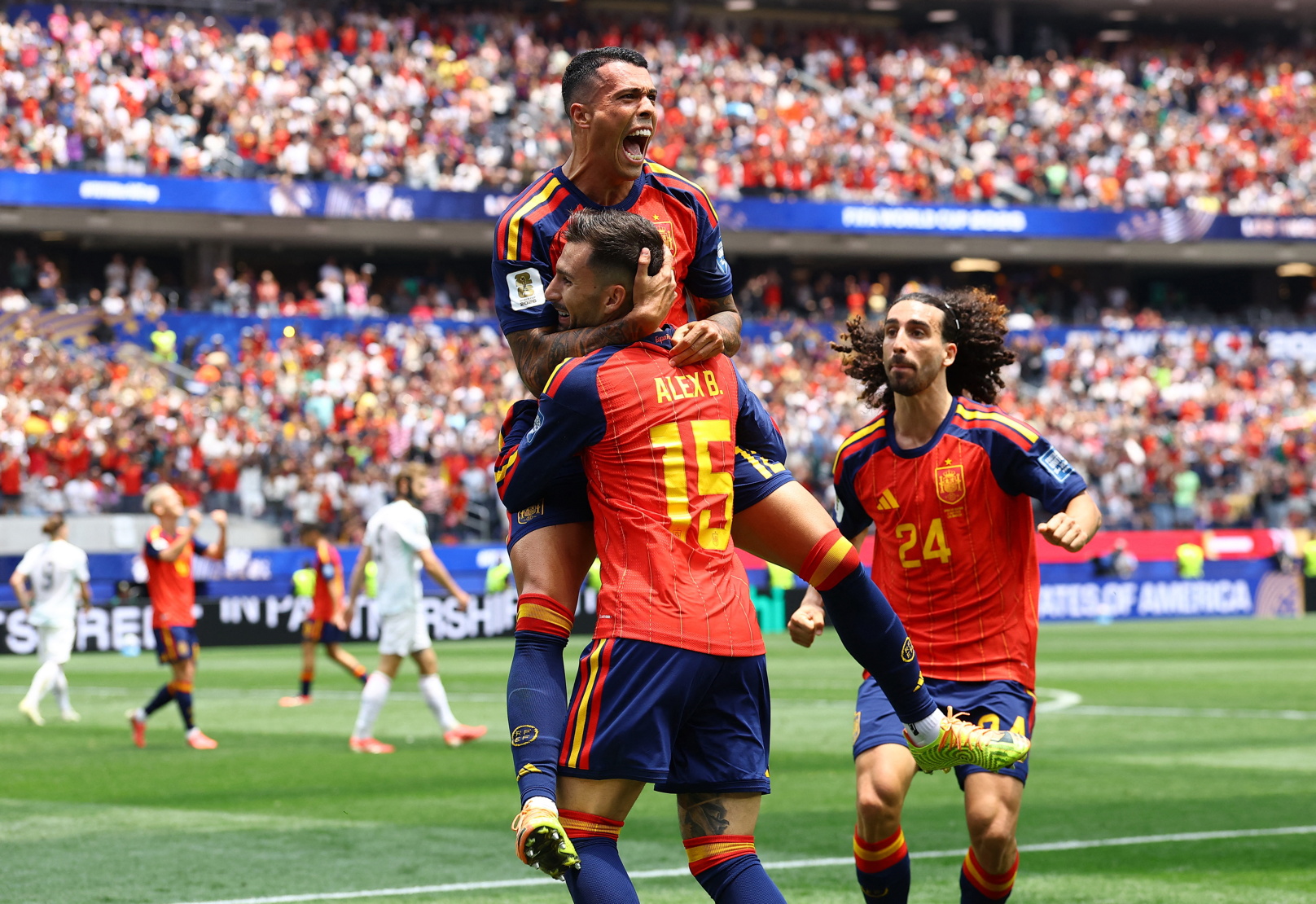 Porro celebrations goal
