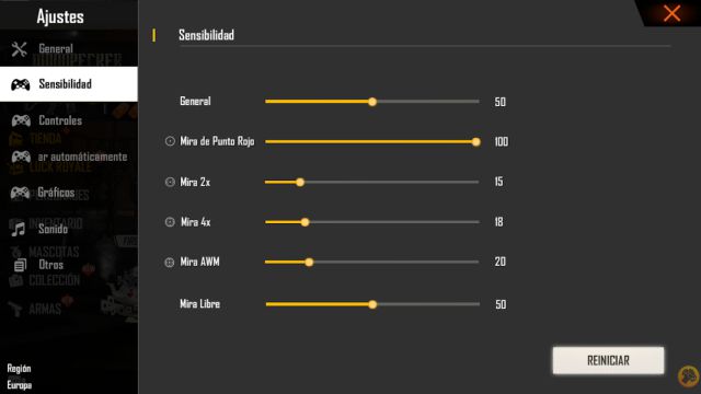 Sensibilidad Para Free Fire para dar tiros ala cabeza