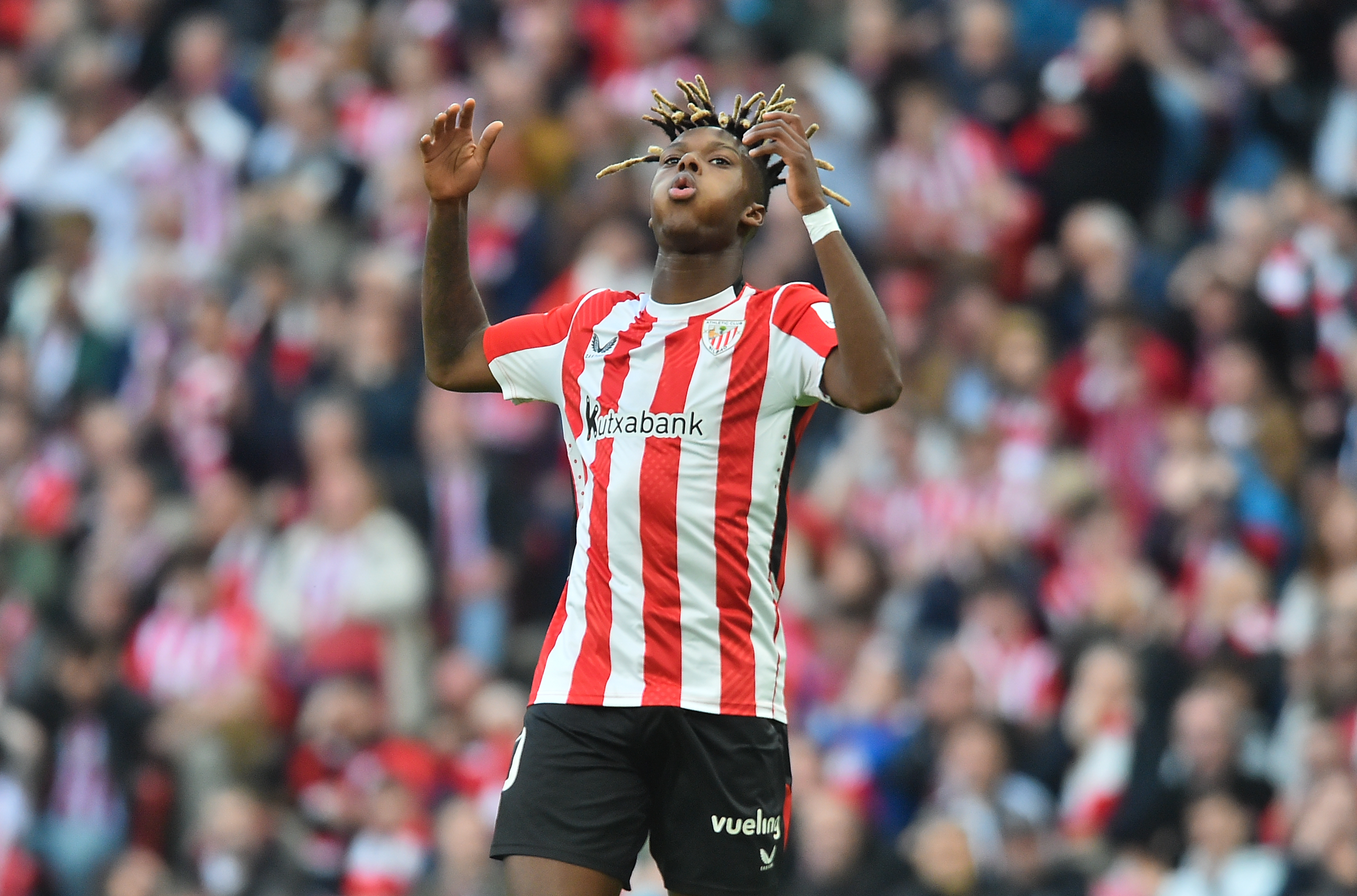 30/03/25 PARTIDO PRIMERA DIVISION 
ATHLETIC DE BILBAO - OSASUNA 
NICO WILLIAMS TRISTEZA