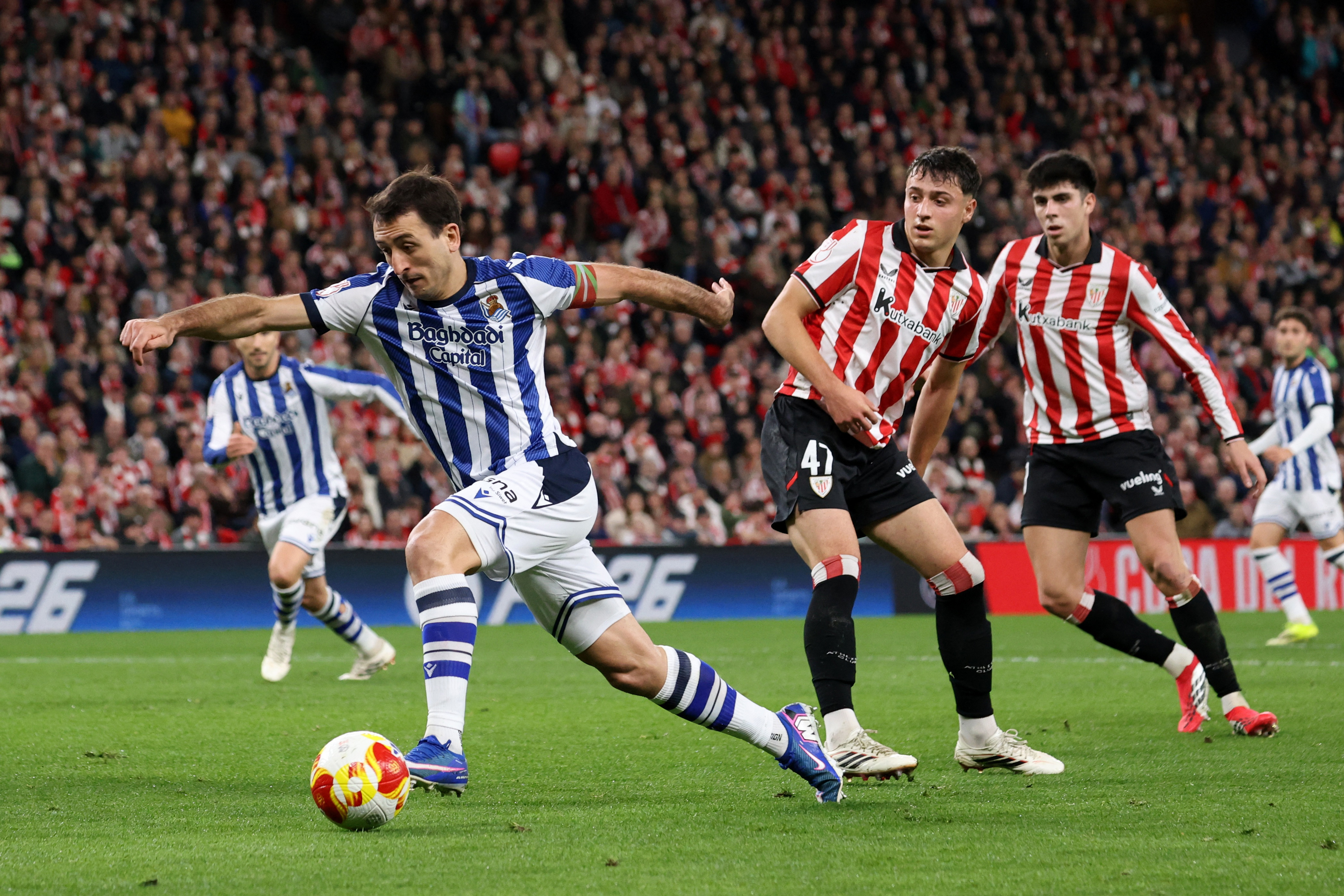 Mikel Oyarzabal e Iker Monreal.