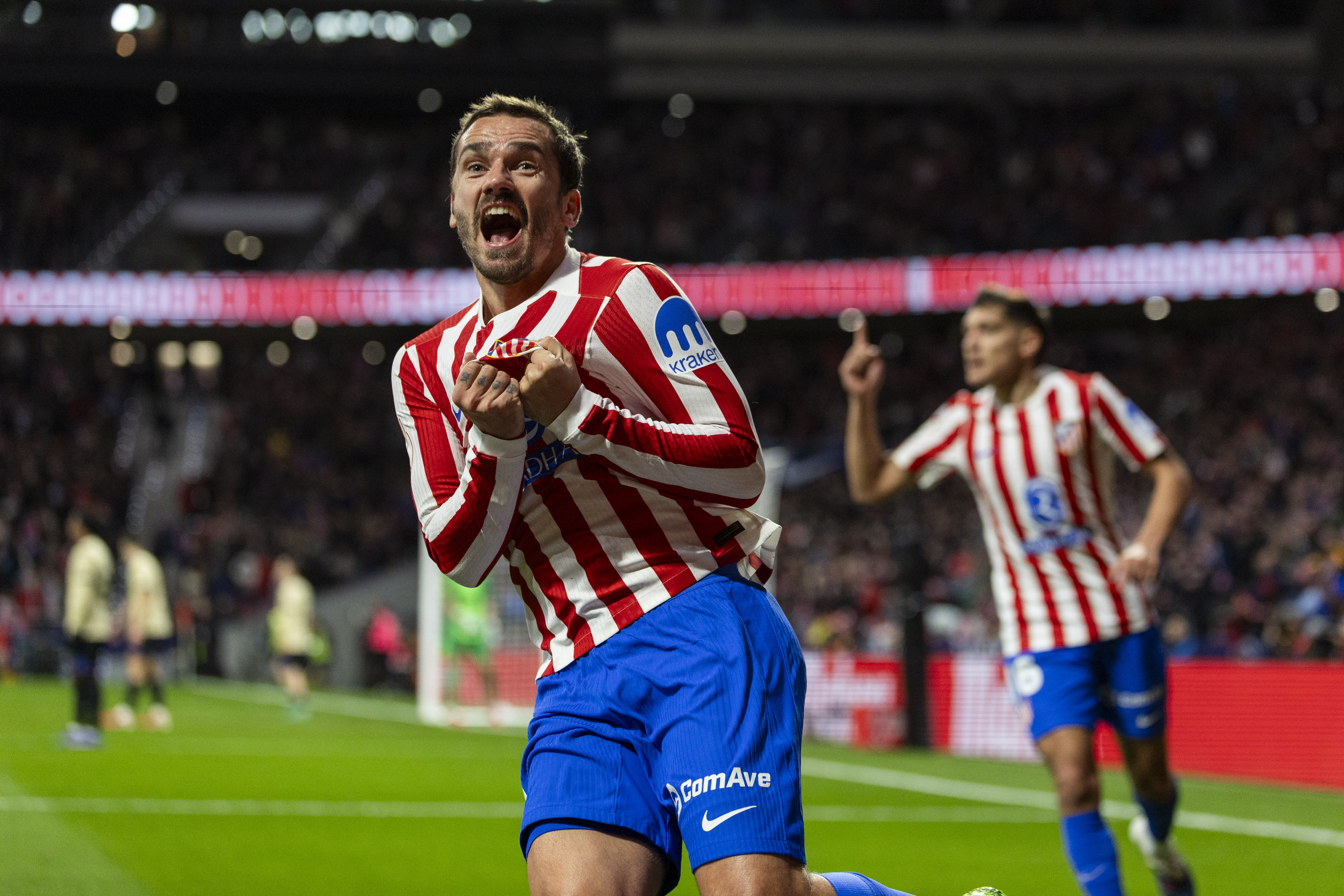 12/02/25 PARTIDO  SEMIFINALES COPA DEL REY
ATLETICO DE MADRID - BARCELONA
GOL 2-0 DE GRIEZMANN  ALEGRIA 