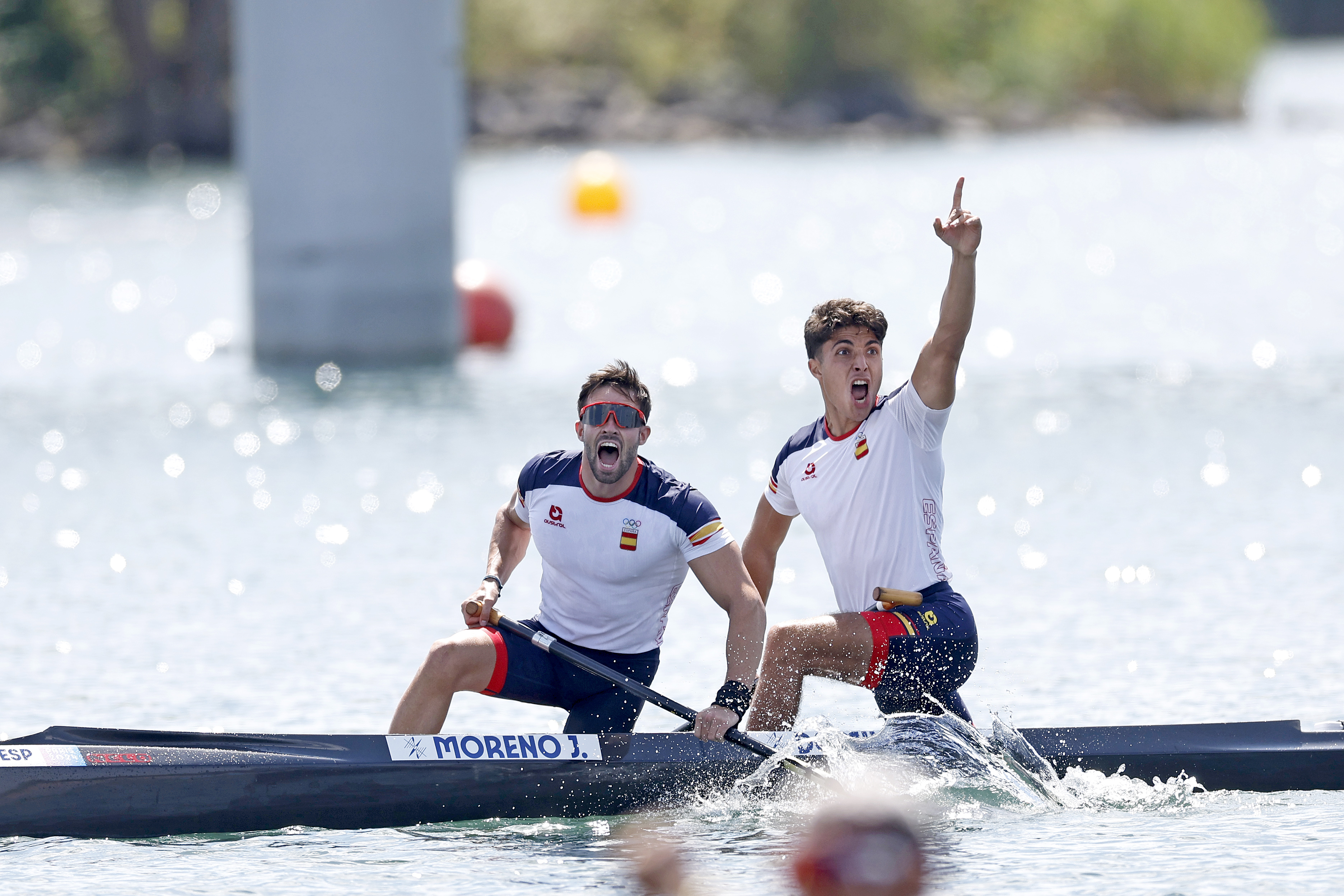 Joan Antoni Moreno y Diego Domínguez quedaron terceros con muchísima tensión, pero consiguieron una nueva medalla en el C-2 500. 