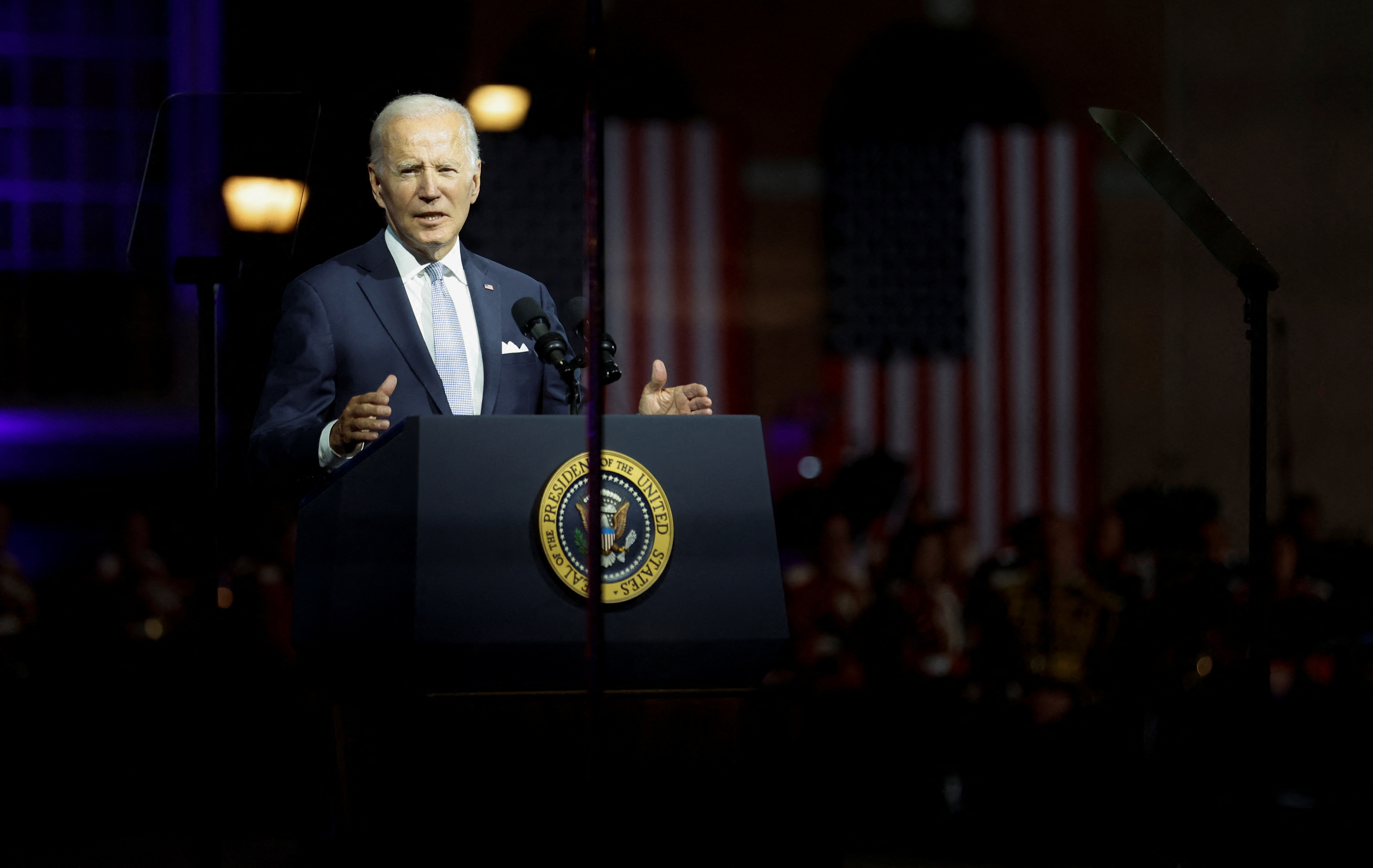 What were the main talking points in President Biden’s prime time speech to the nation?