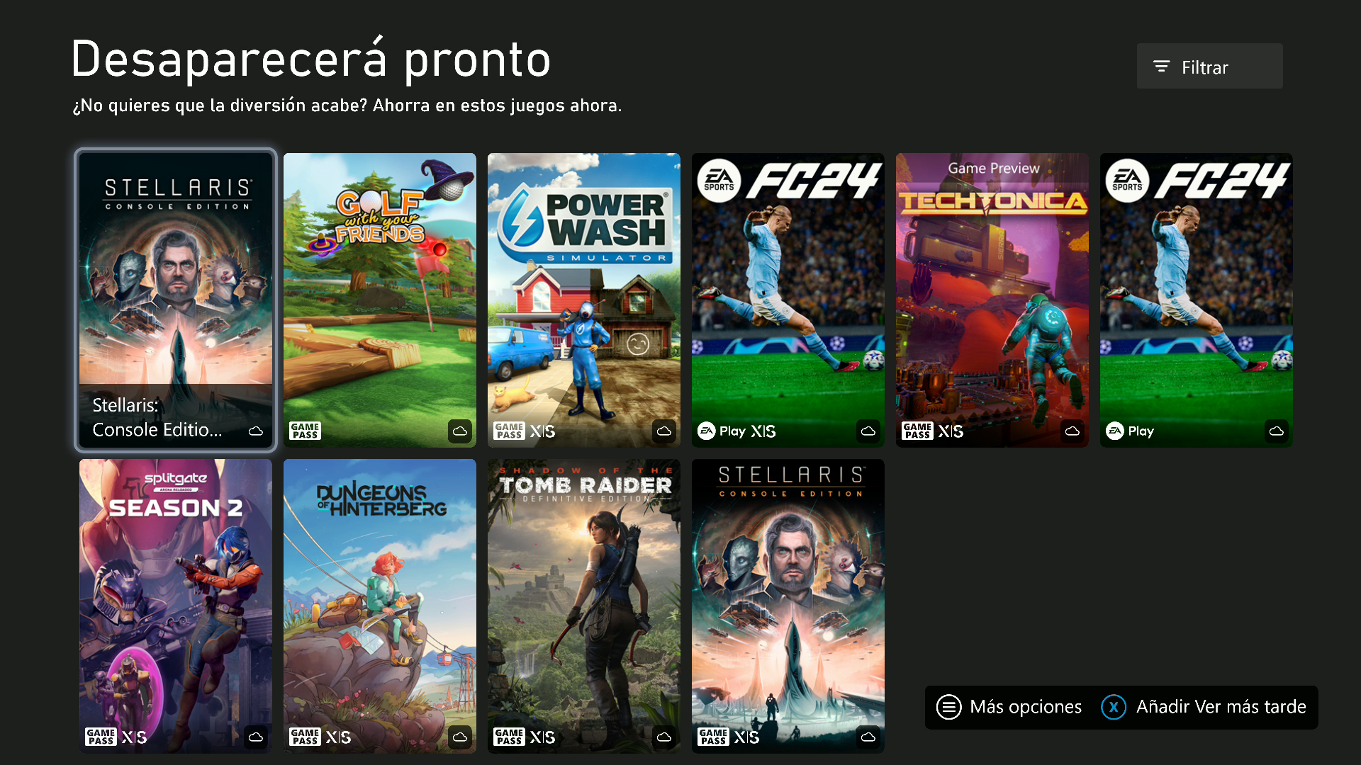 Xbox Game Pass pierde varios juegos a partir del 15 de julio de 2026
