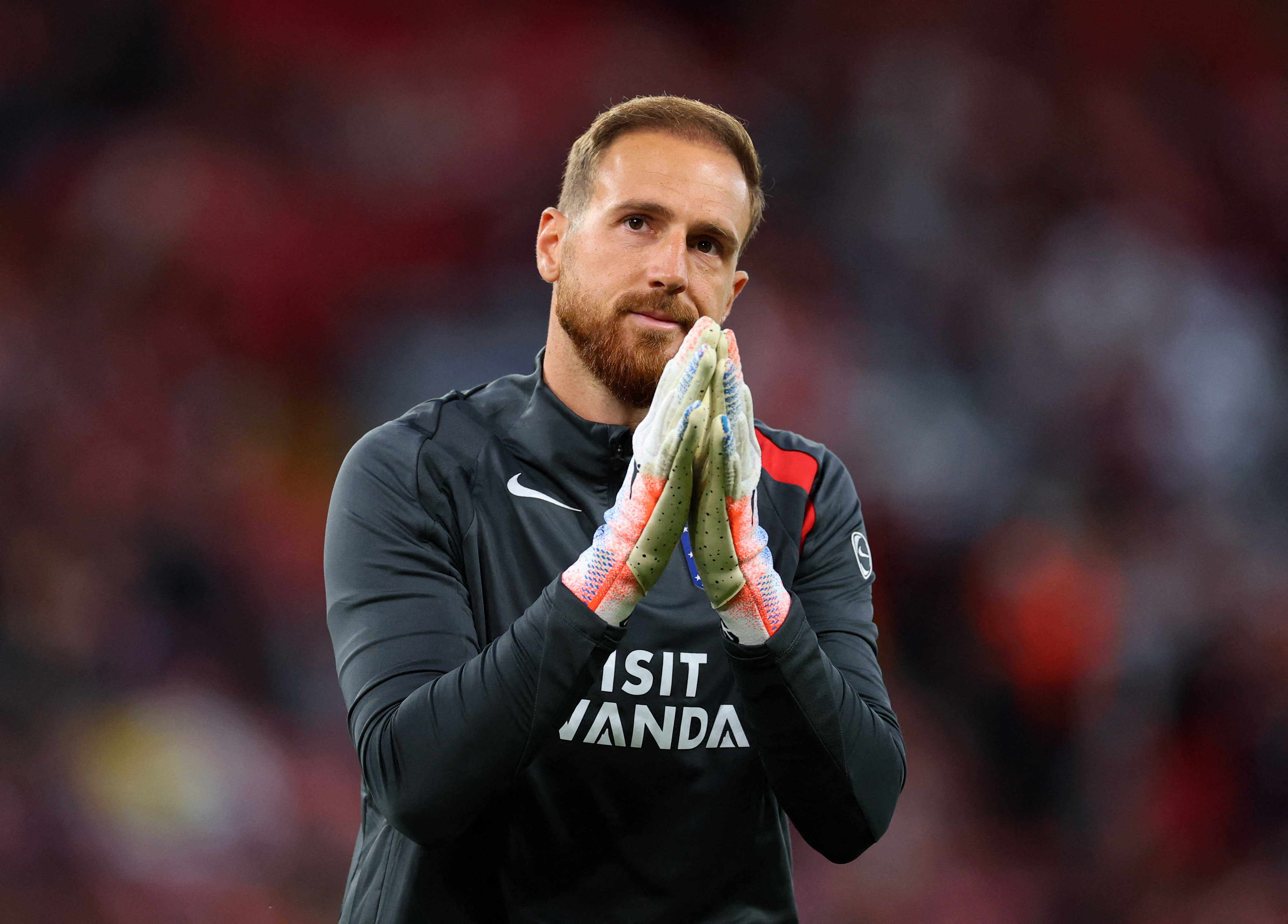 Oblak, en el Liverpool-Atlético.