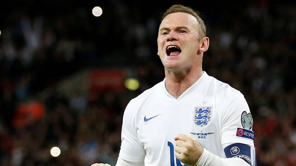 Wayne Rooney con Inglaterra