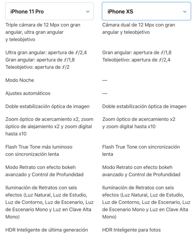 iPhone 11, 11 Pro y 11 Pro Max vs iPhone XS, XS Max y XR: diferencias -  Meristation
