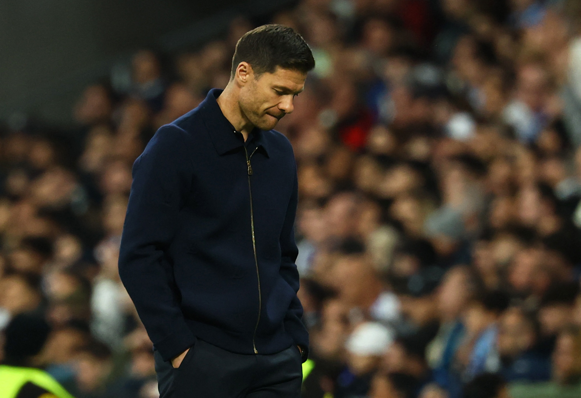 Soccer Football - UEFA Champions League - Real Madrid v Manchester City -  Santiago Bernabeu, Madrid, Spain - December 10, 2025 Real Madrid coach Xabi Alonso REUTERS/Susana Vera