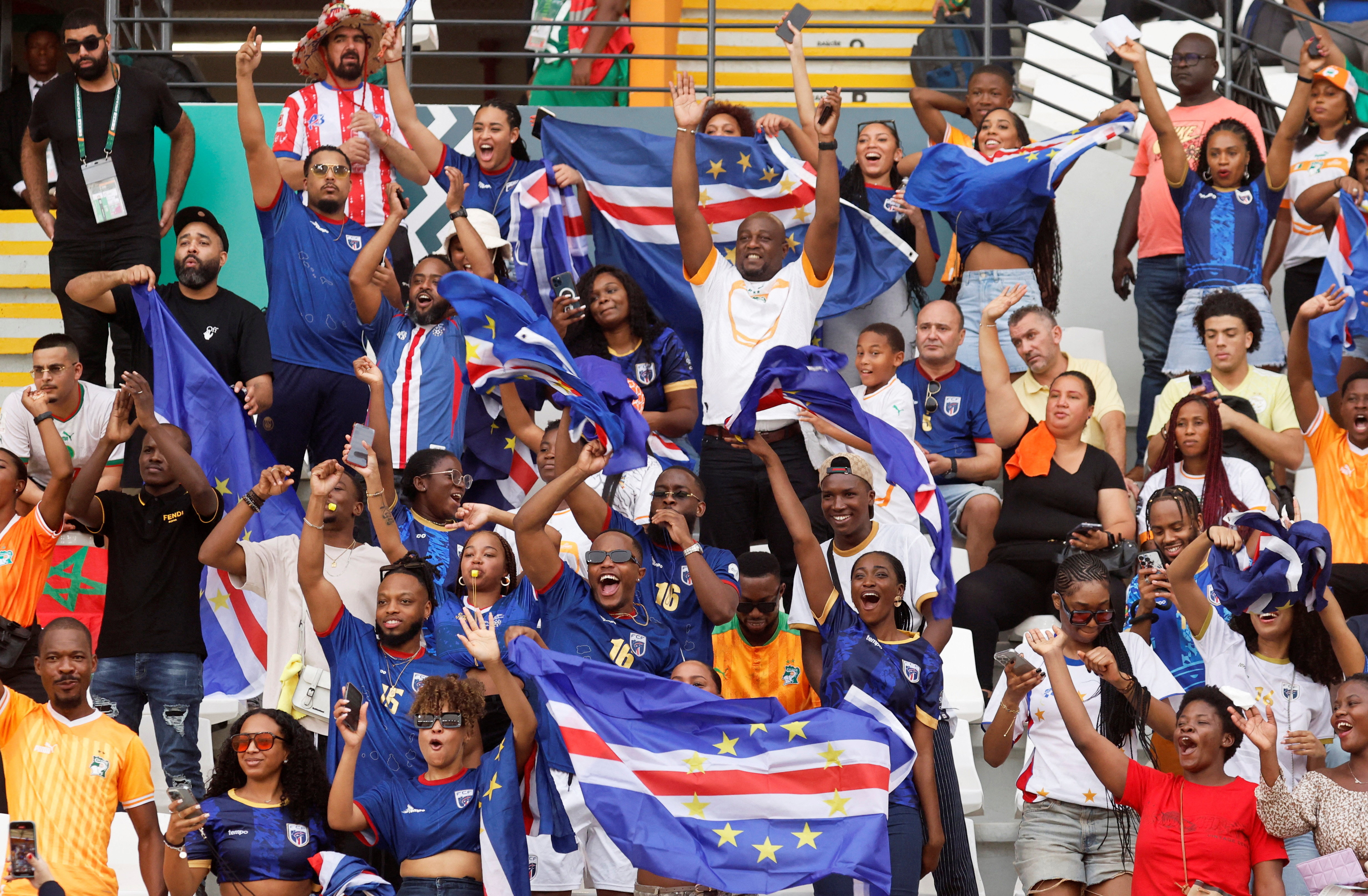 Cape Verde fans in the stands REUTERS/Luc Gnago/File Photo