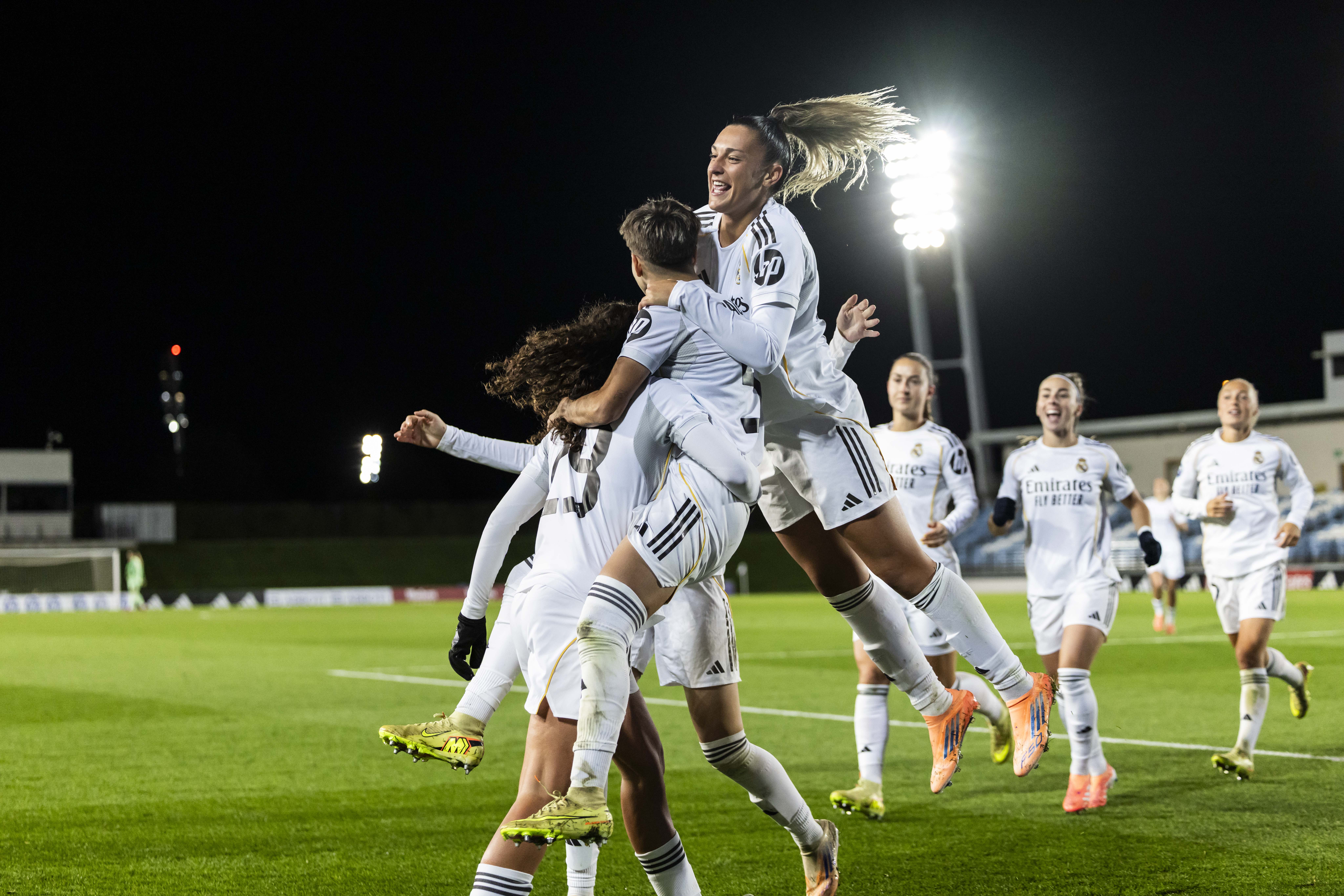 08/11/25 FUTBOL FEMENINO JORNADA 10
PARTIDO PRIMERA DIVISION LIGA F LIGAF 
 REAL MADRID  - ALHAMA  
 ALEGRIA  GOL